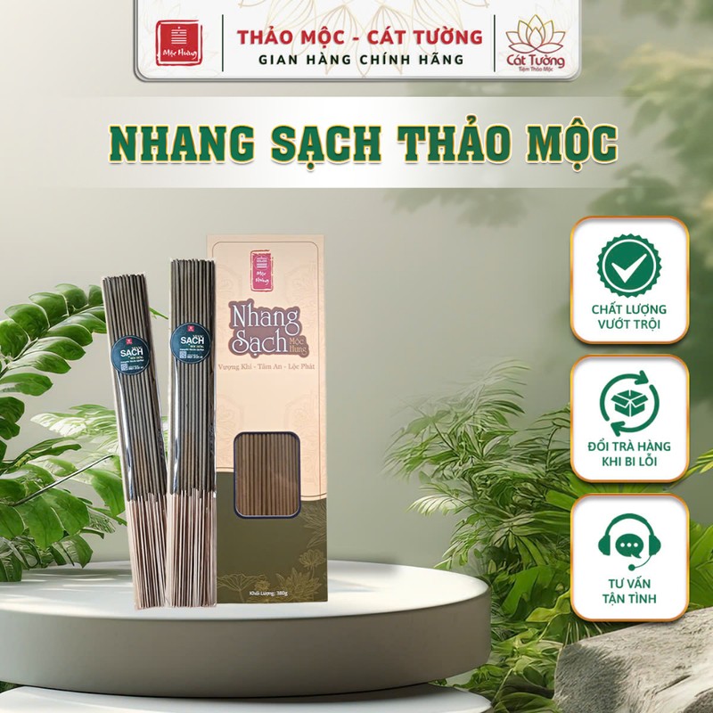 Nhang Sạch Thảo Mộc Hương Quế & Khuynh Diệp (380gr)