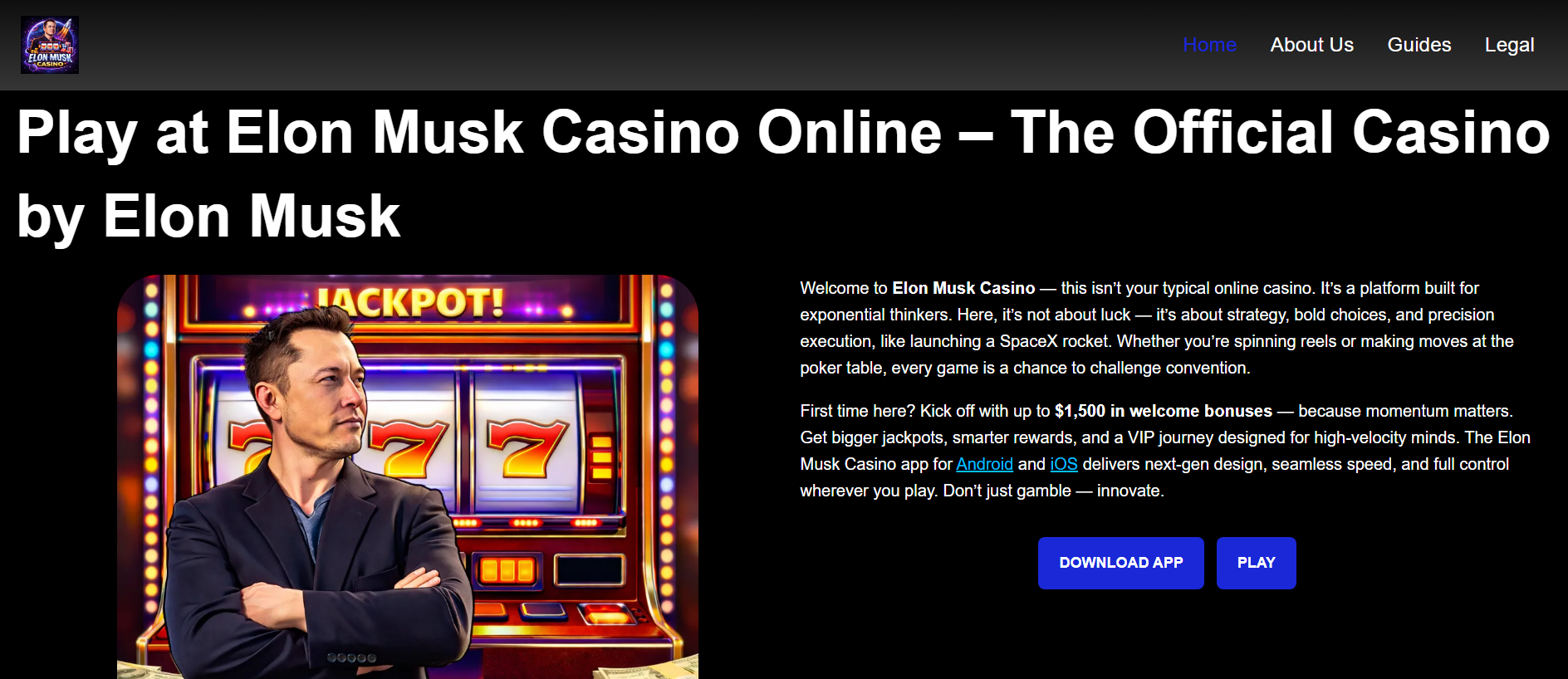 Stored capture of casino-musk.com