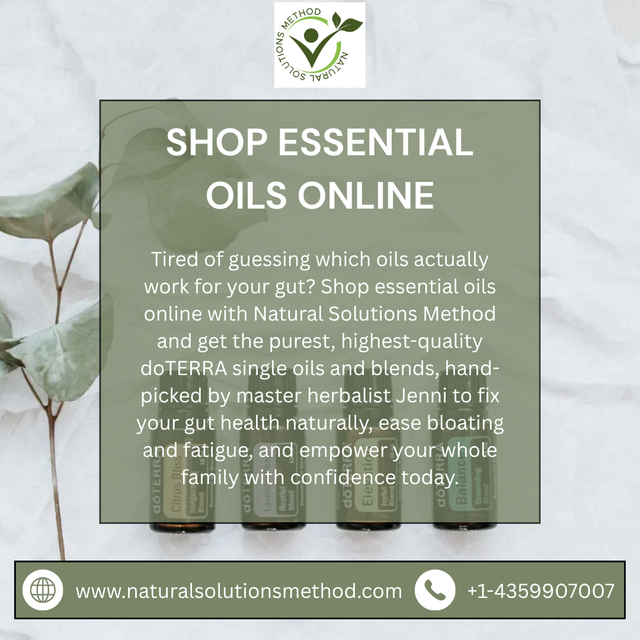 Shop Essential Oils Online for Pure Gut Health Support Natural Solutions Method