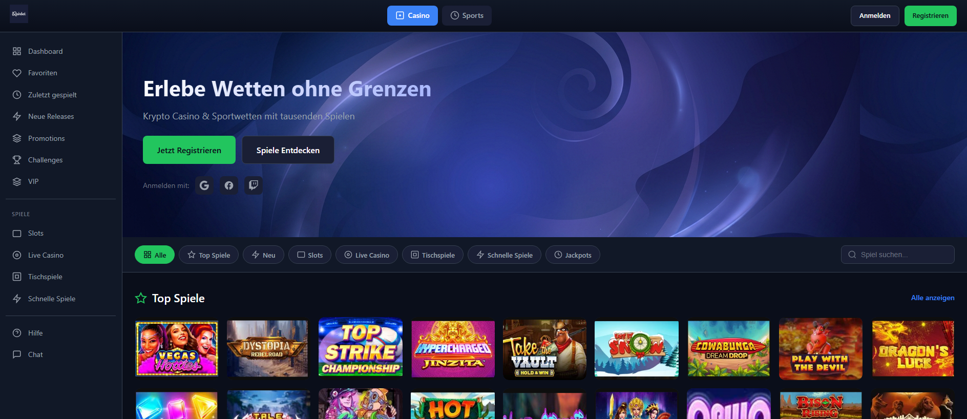 Forensic screenshot of rainbetcasino-de.net showing the phishing page layout