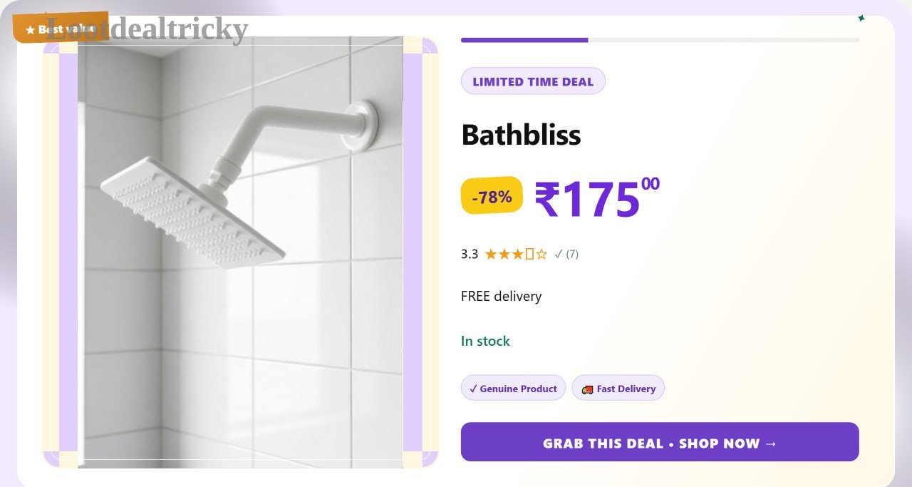   full Pvc Shower – Just ₹175 | Best Price Drop Today