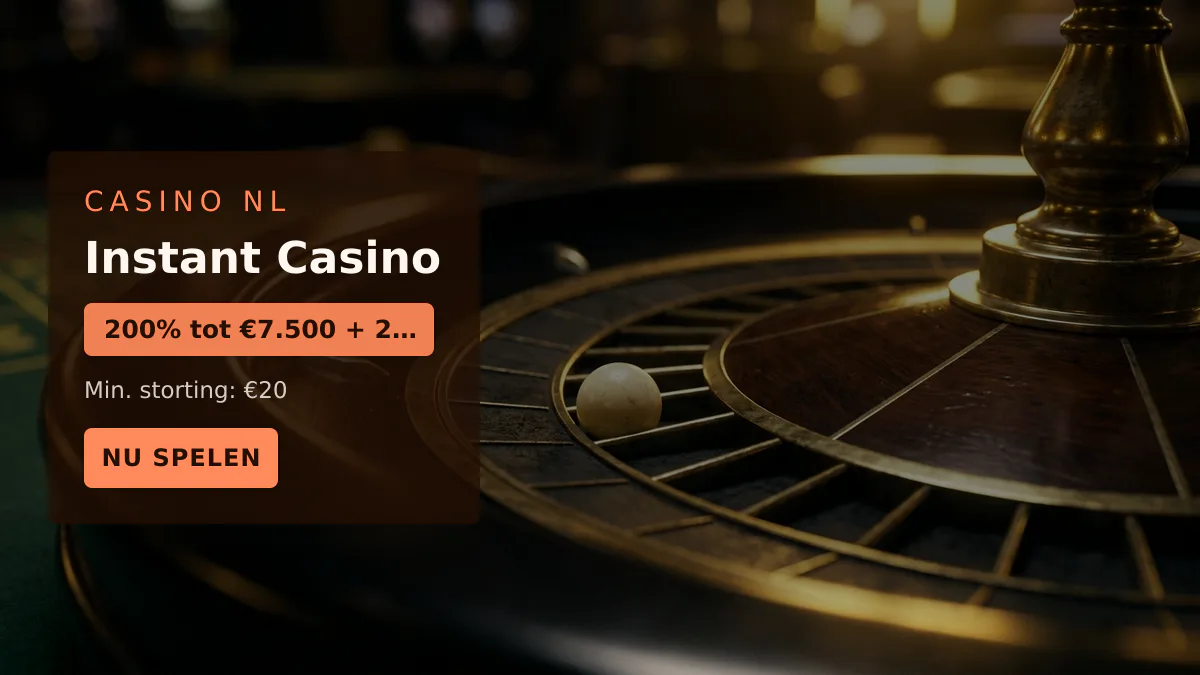Instant Casino — welkomstbonus 200% tot €7.500 + 25 FS, betalingen: Visa, Mastercard, Sofort, Giropay, Pix