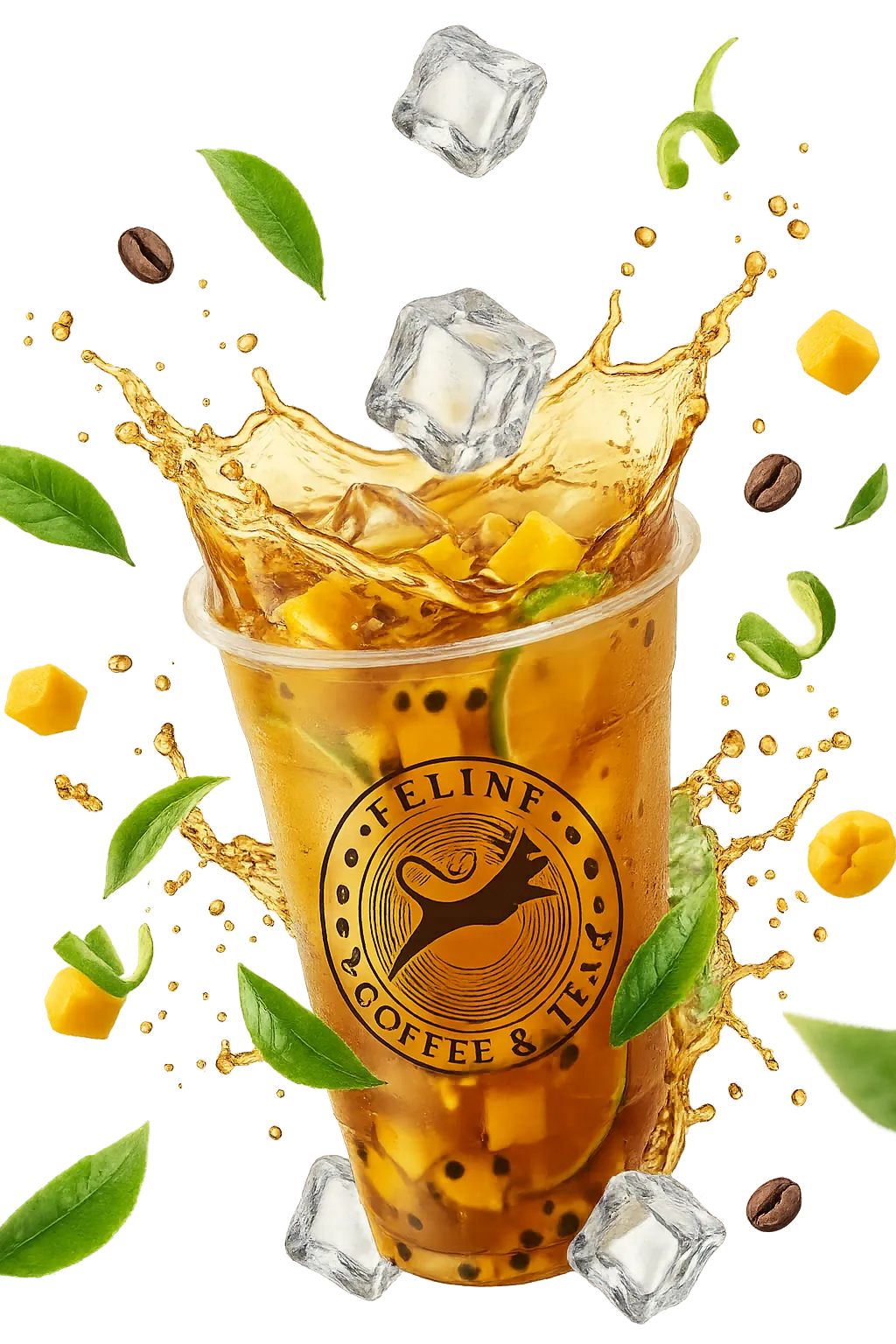 Ly trà trái cây Feline Coffee & Tea