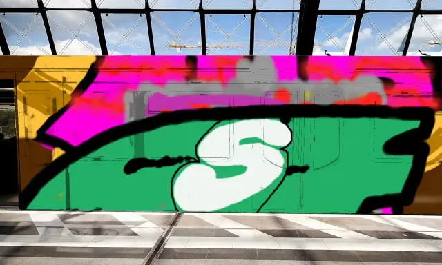 Graffiti artwork by super
