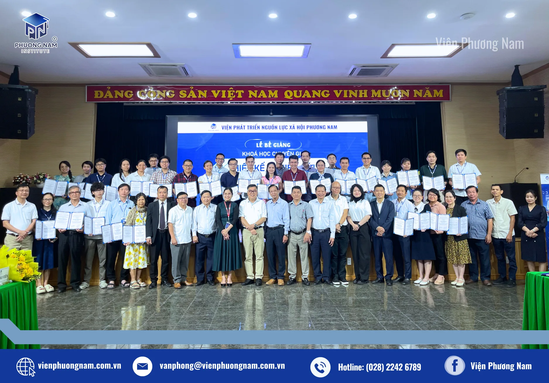 BẾ GIẢNG KHOÁ HỌC CHUYÊN GIA “THIẾT KẾ NGHIÊN CỨU VÀ ĐẠO ĐỨC KHOA HỌC”: LAN TOẢ TINH THẦN CHUYÊN NGHIỆP TRONG NGHIÊN CỨU KHOA HỌC