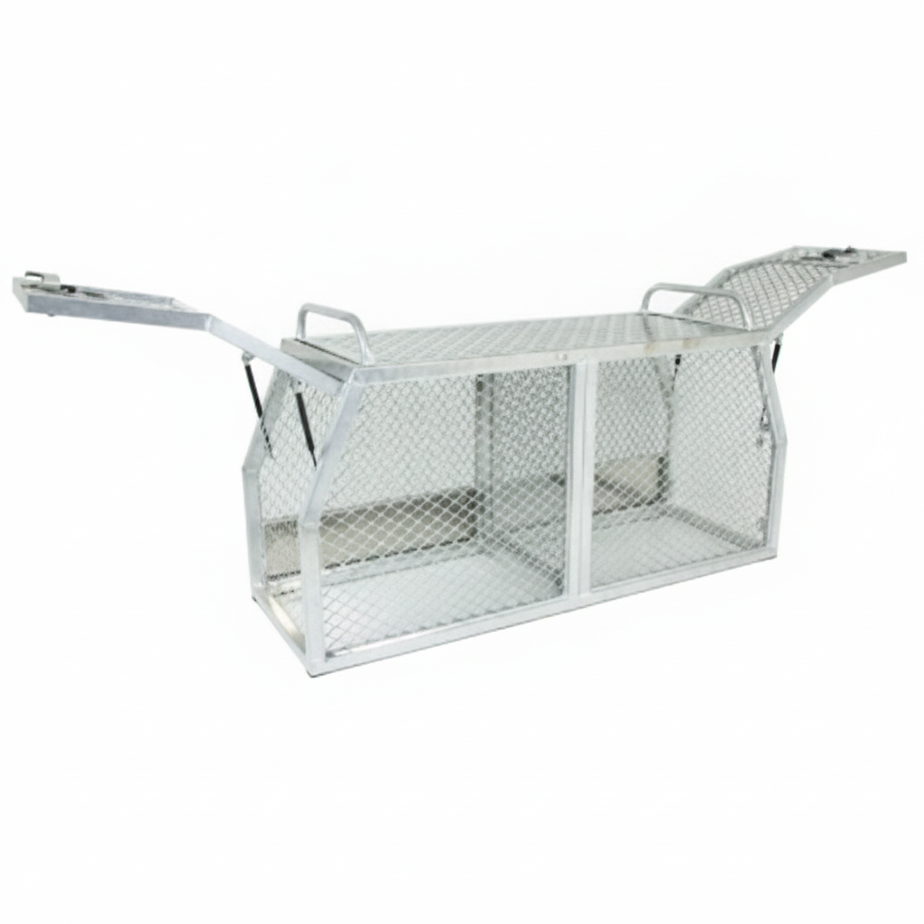 Aluminum Dog Box, 2 Doors, 2.2mm, 1770x700x840mm
