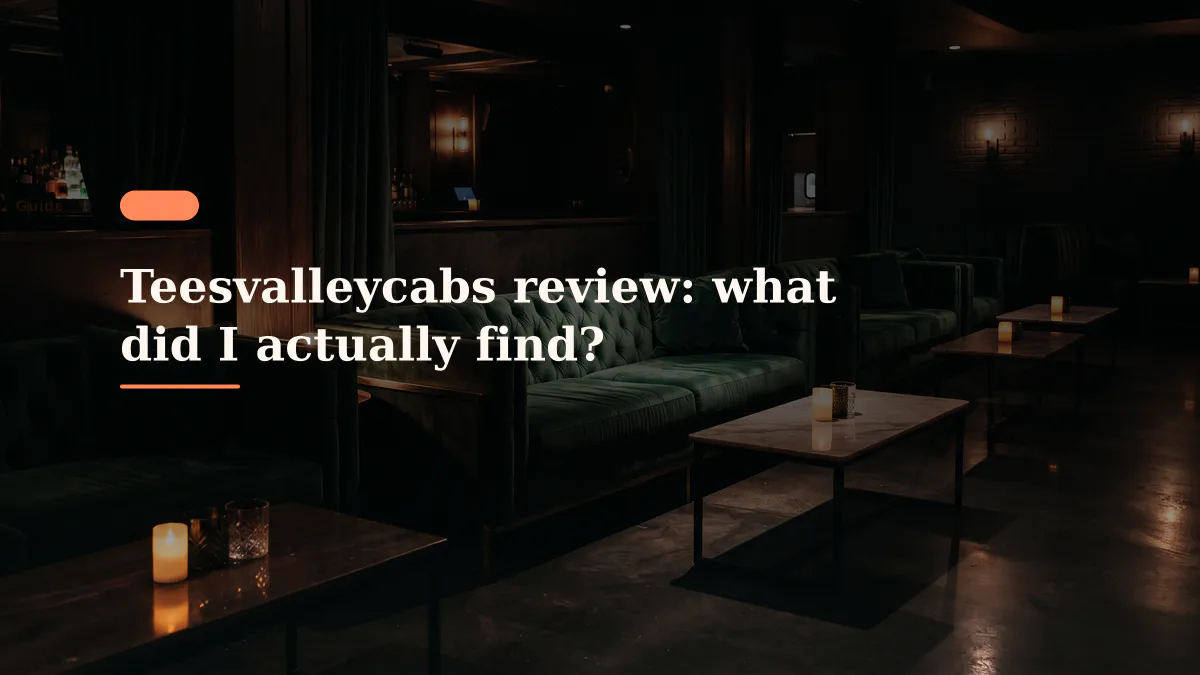 Teesvalleycabs review: what did I actually find?