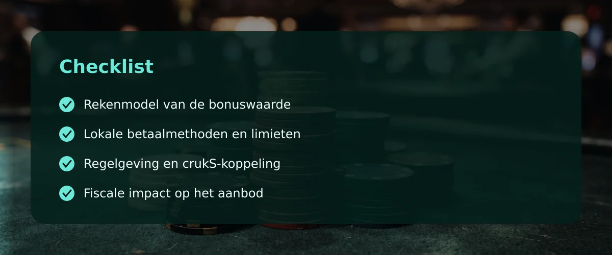 De waarde van een casino 10 euro bonus in cijfers — Checklist
