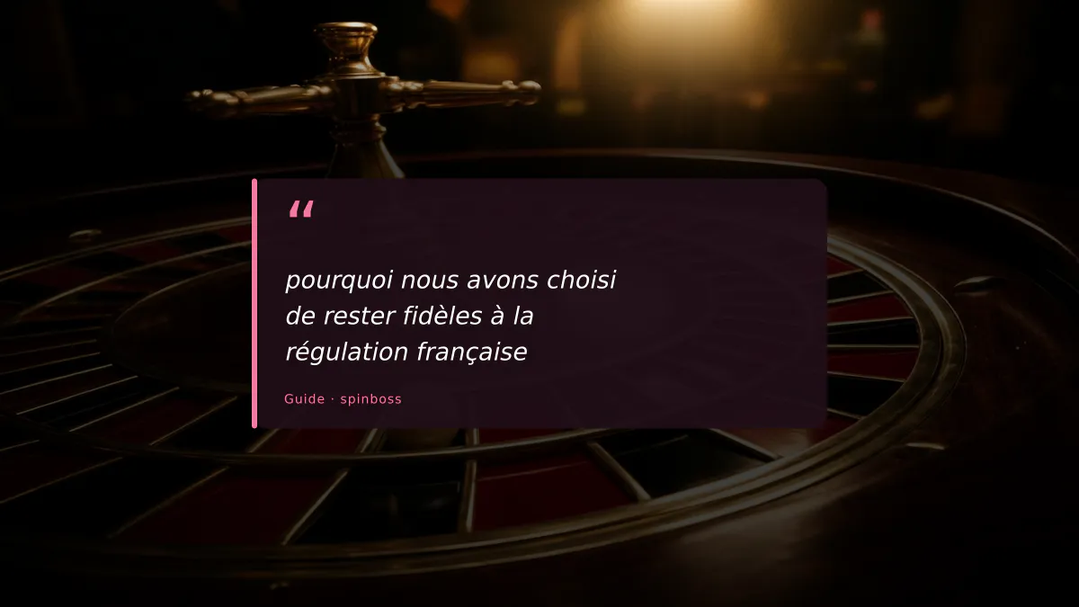 pourquoi nous avons choisi de rester fidèles à la régulation française