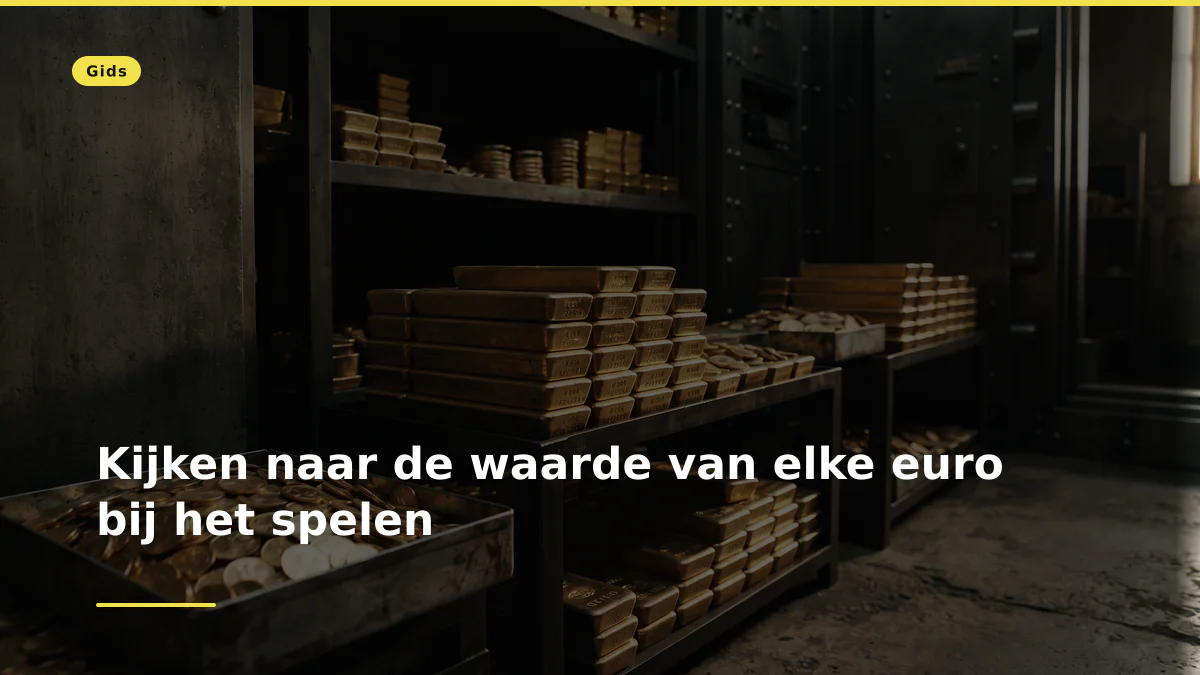 Kijken naar de waarde van elke euro bij het spelen