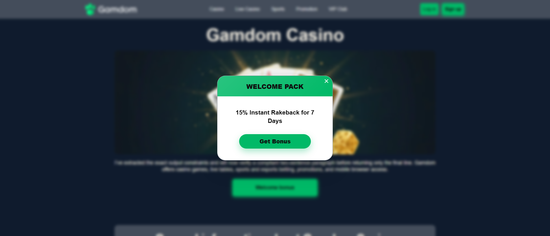 Stored capture of gamdom-casino-official-au.com