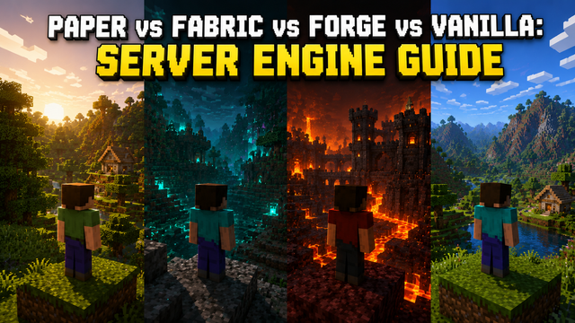 Paper vs Fabric vs Forge vs Vanilla: Server Engine Guide