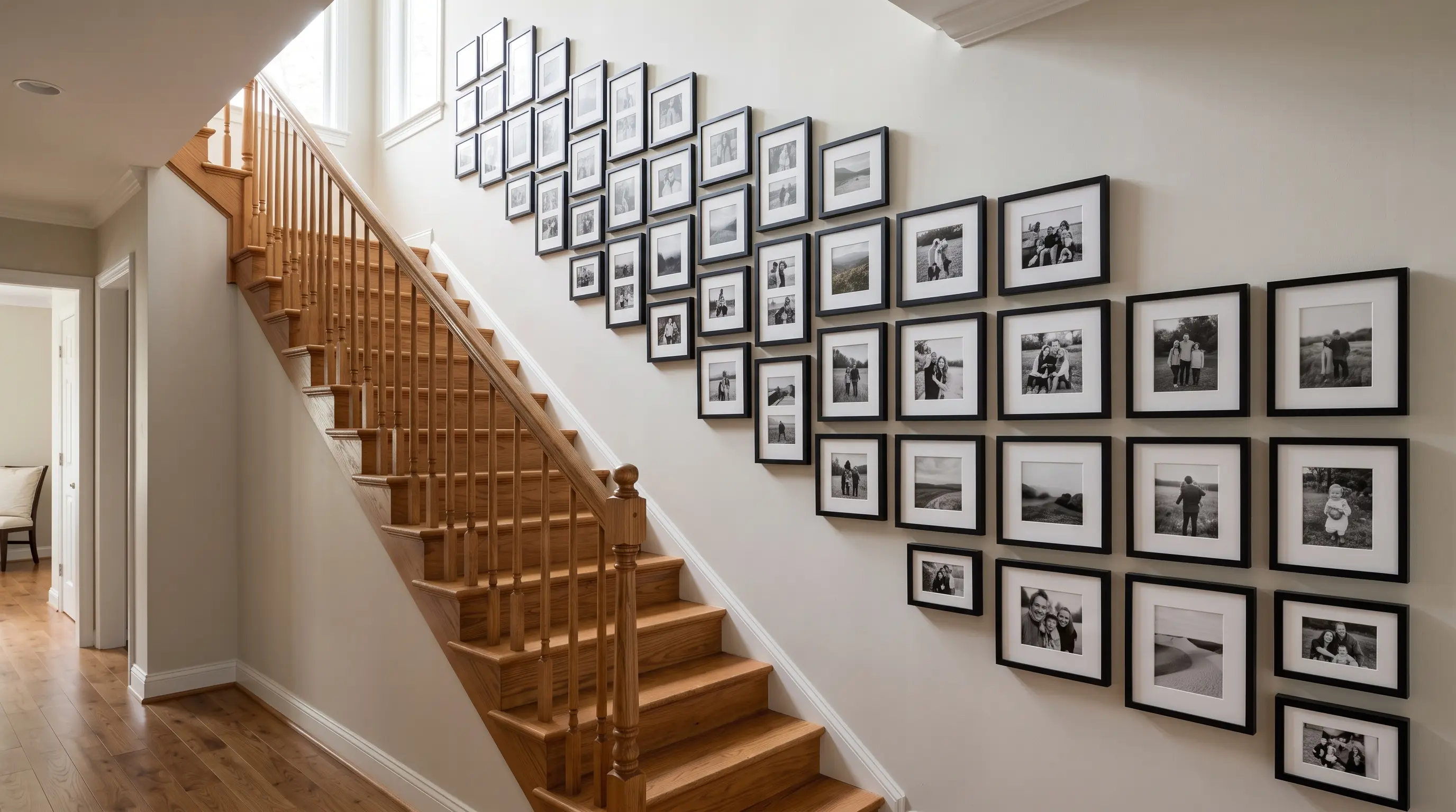 Stairway Gallery Wall Frames