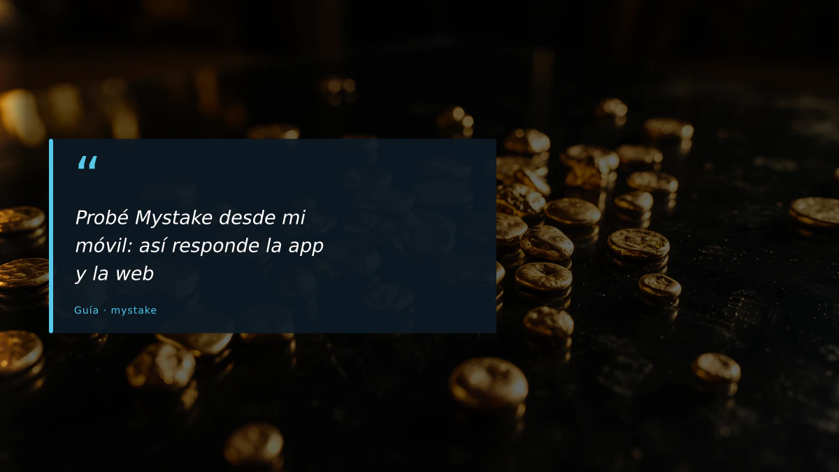 Probé Mystake desde mi móvil: así responde la app y la web