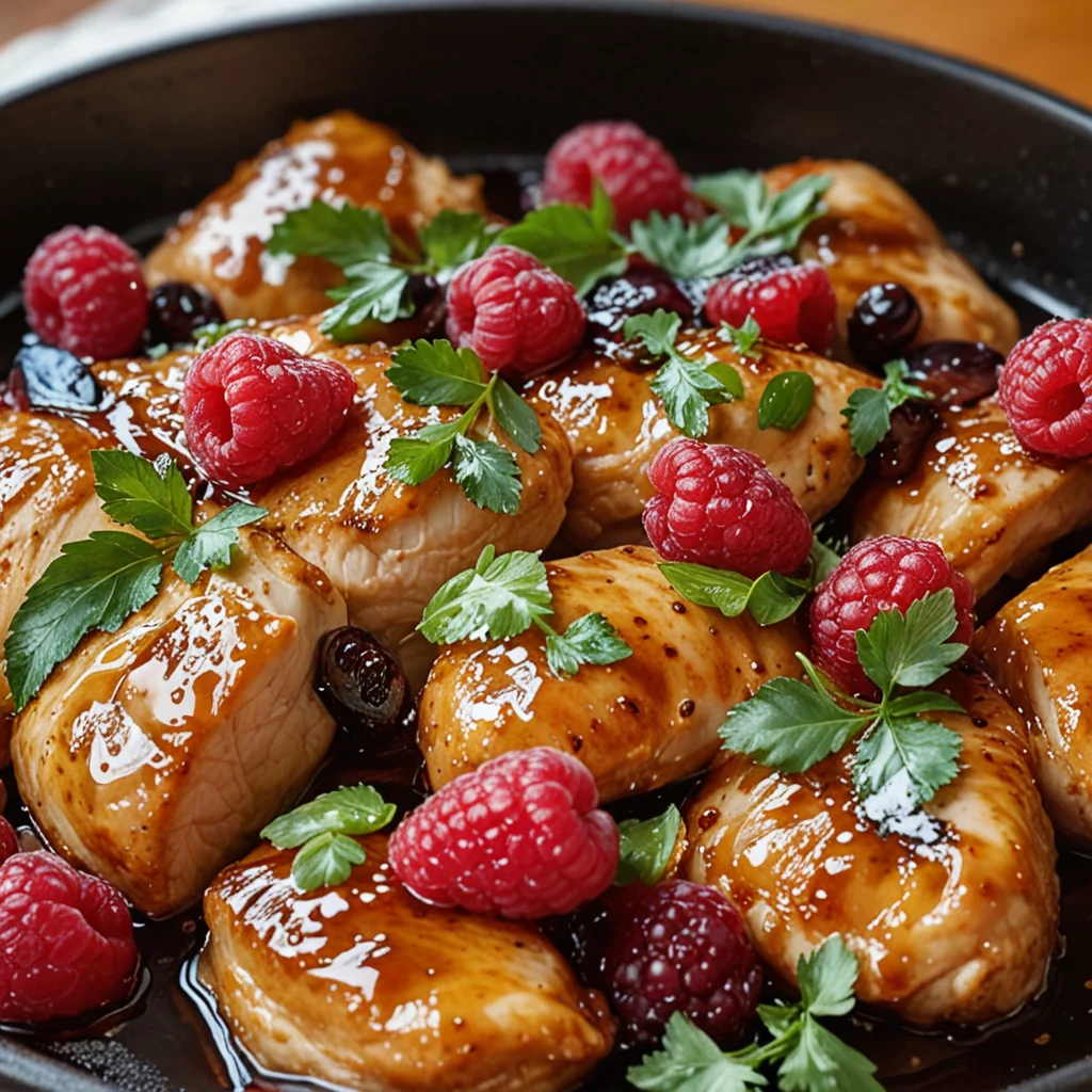 Sweet and Spicy Jalapeño Raspberry Chicken Recipe