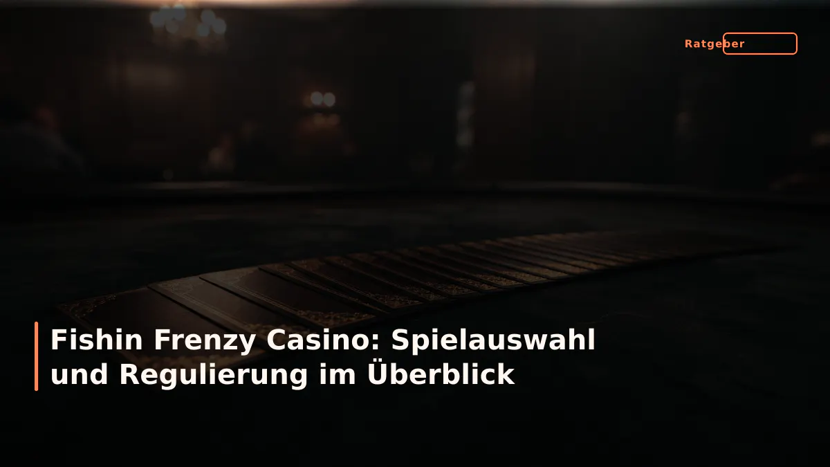 Fishin Frenzy Casino: Spielauswahl und Regulierung im Überblick