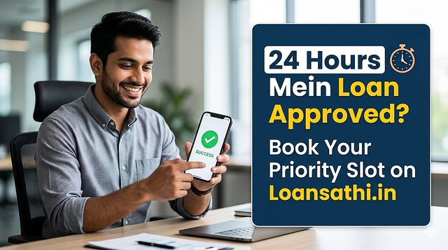 24 Hours Mein Loan Approved? Book Your Priority Slot on Loansathi.in