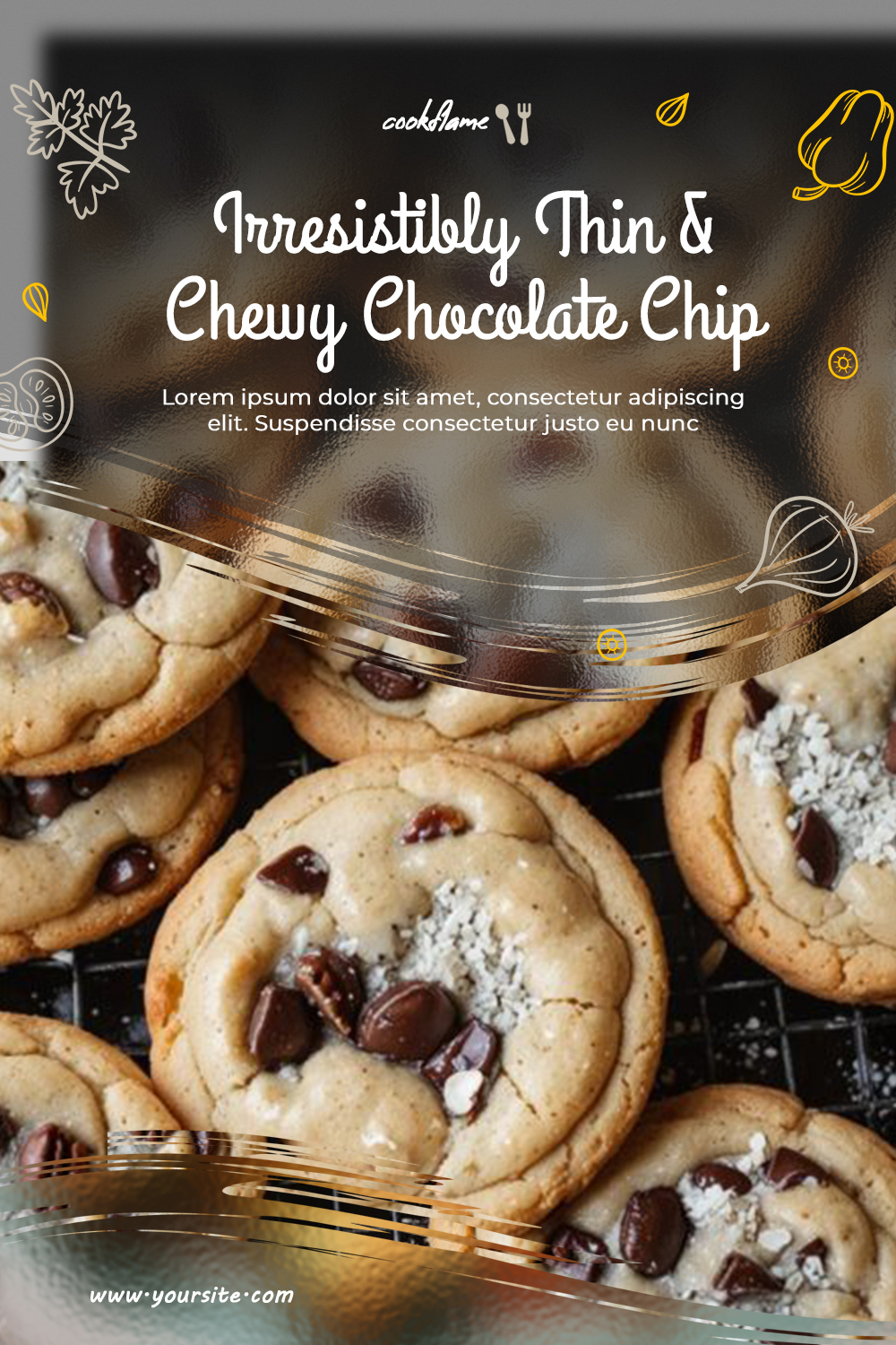 Irresistibly Thin & Chewy Chocolate Chip Cookie Recipe