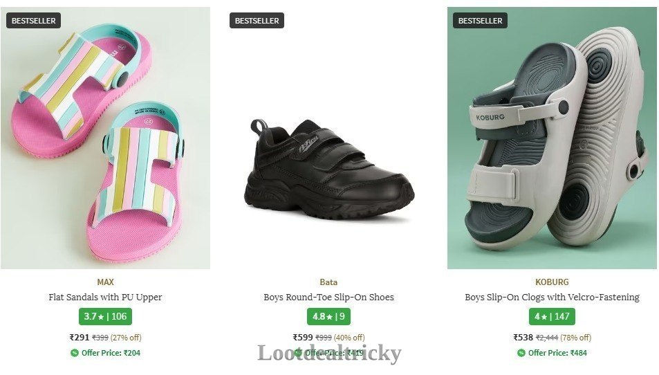 Ajio Kids Footwear – Massive Offer Get 50% OFF Today Ajio Kids Footwear – Massive Offer Get 50% OFF Today