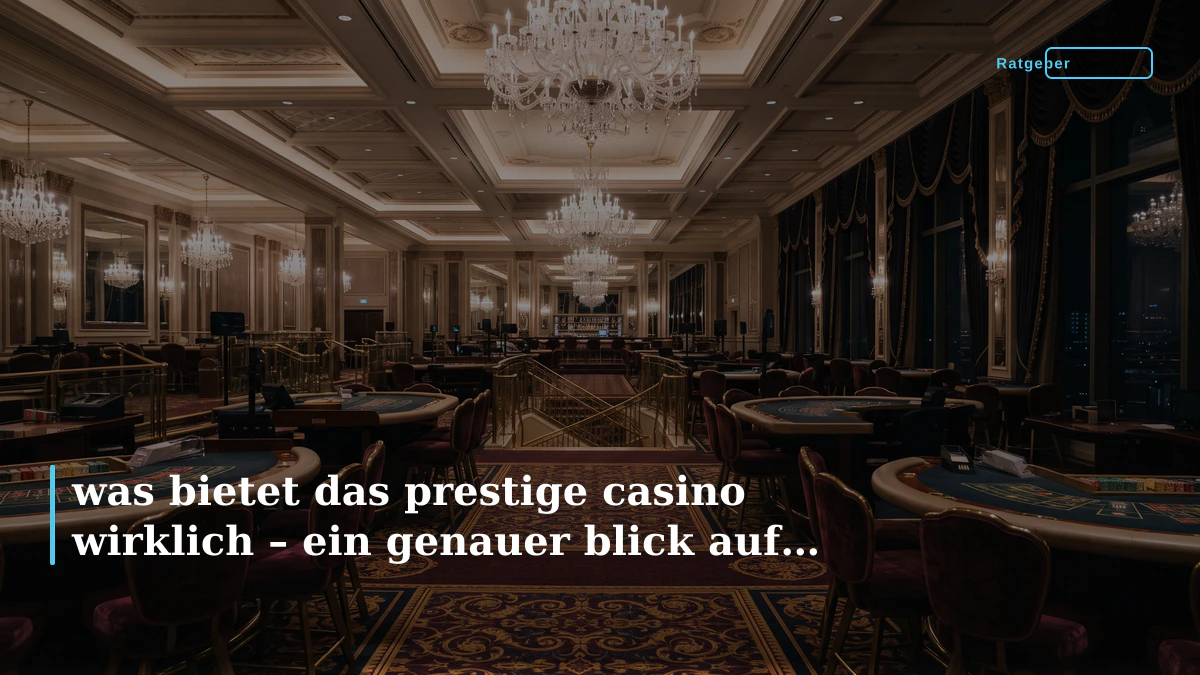 was bietet das prestige casino wirklich – ein genauer blick auf spiele, bonus und auszahlungen