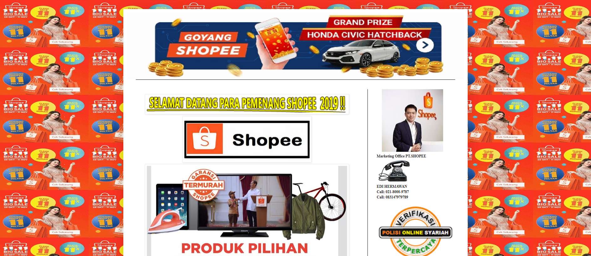 Stored capture of shopee-9789.blogspot.com