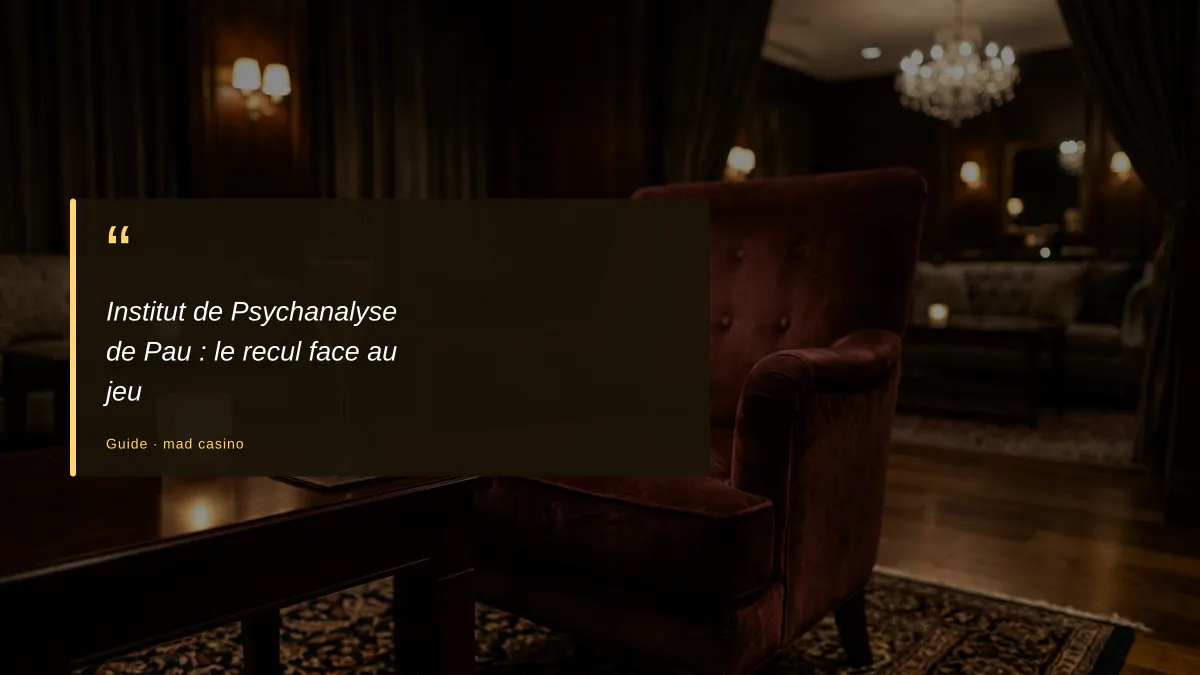Institut de Psychanalyse de Pau : le recul face au jeu