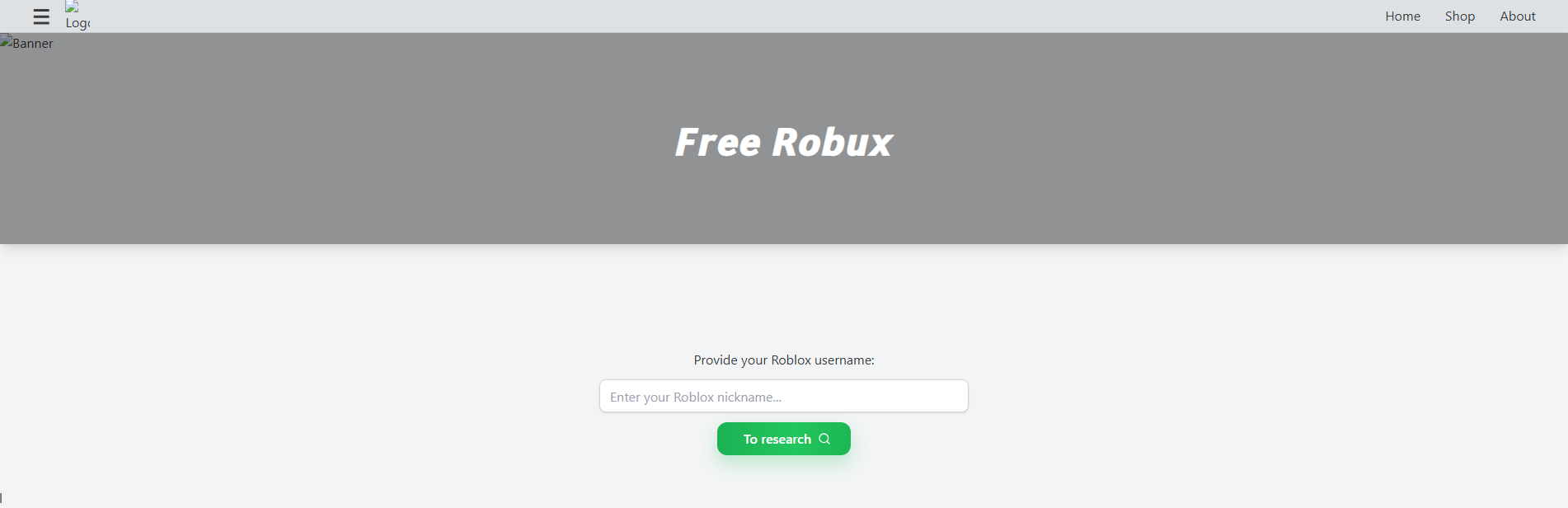 Forensic screenshot of robloxrobux-website-official1.blogspot.com showing the phishing page layout
