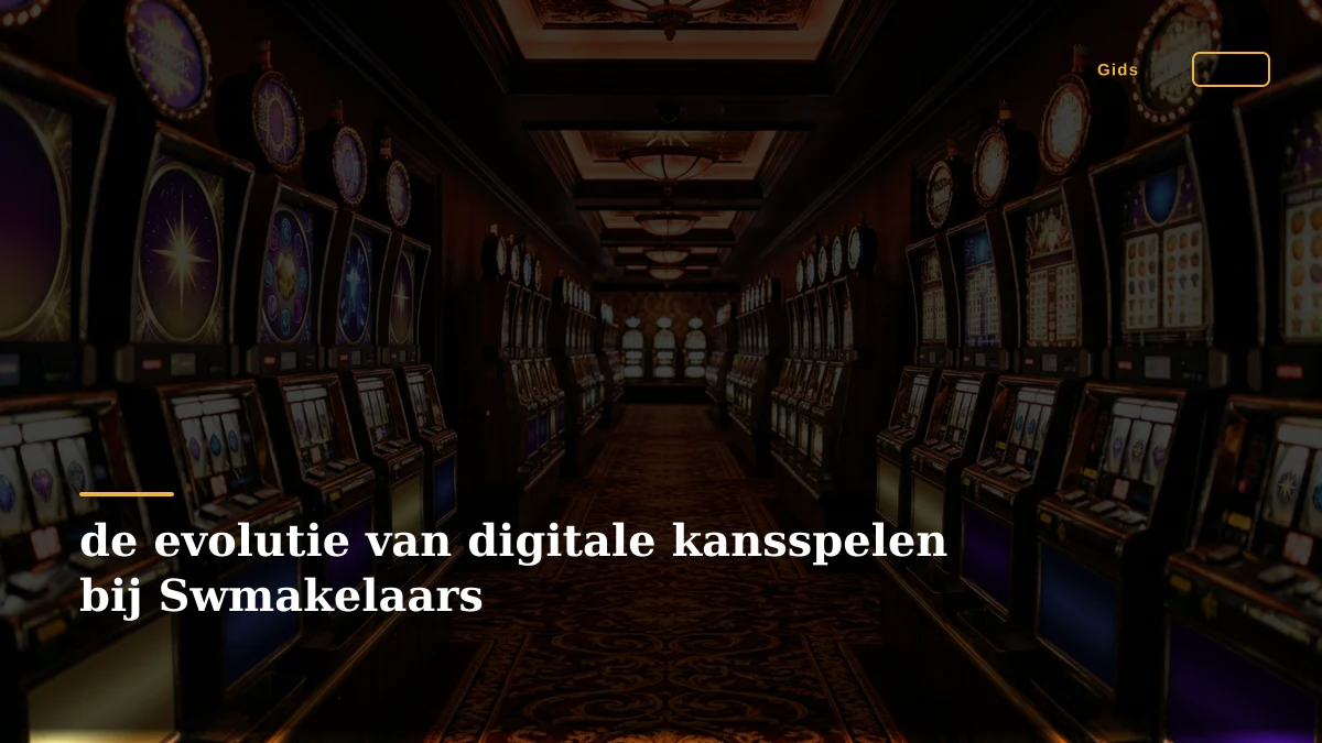 de evolutie van digitale kansspelen bij Swmakelaars