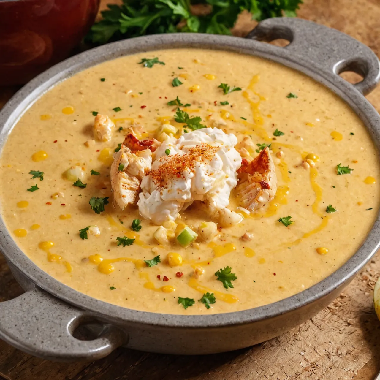Creamy Corn & Crab Bisque Recipe