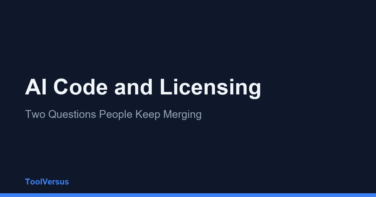 AI Code and Licensing