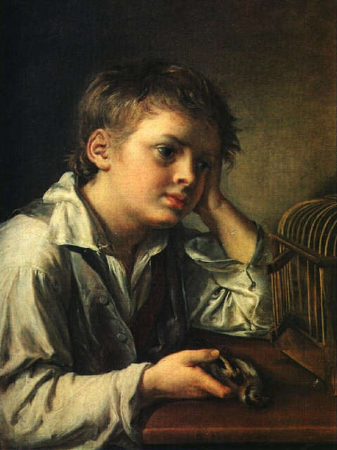 Мальчик с мертвым щегленком 1829
