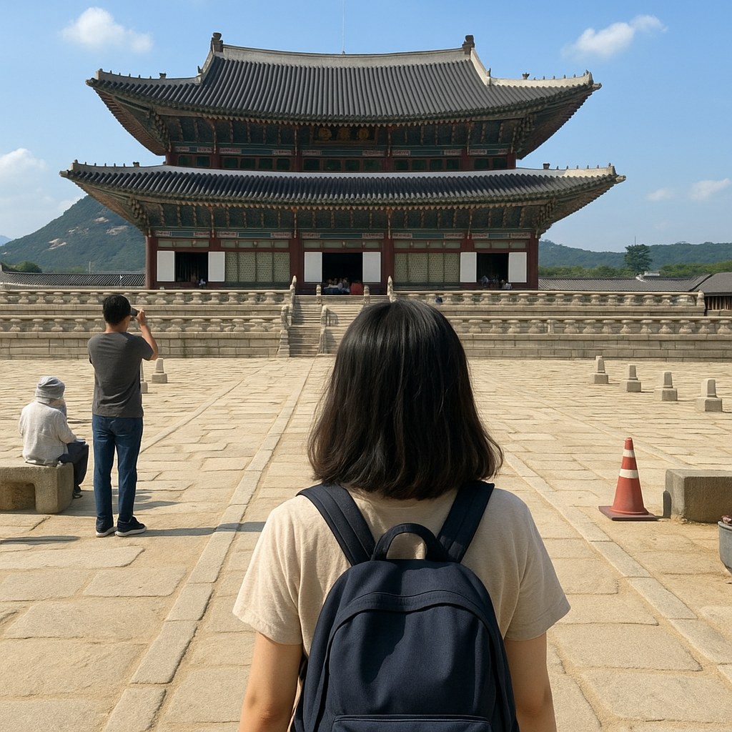 seoul gyeongbokgung palace morning