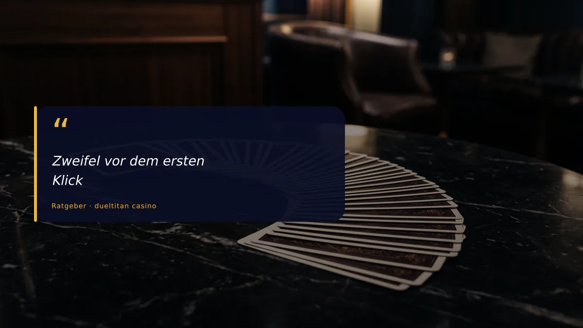Zweifel vor dem ersten Klick