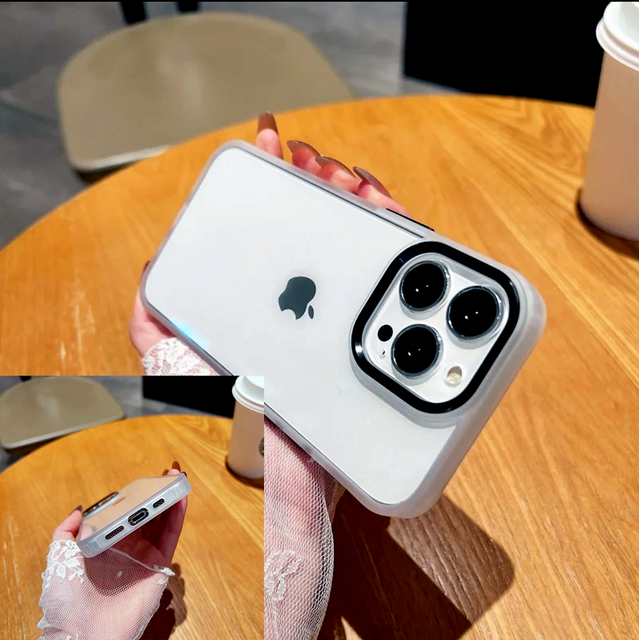 frosted transparent case