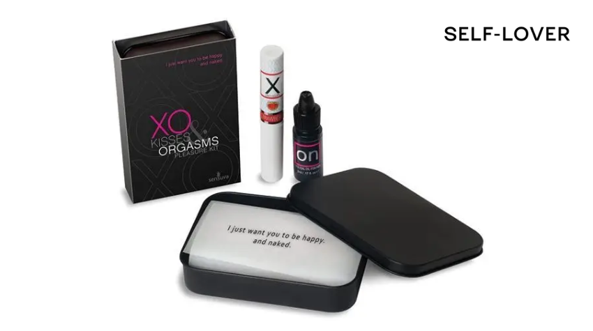Подарочный набор Sensuva XO Kisses & Orgasms (бальзам для губ с феромонами и жидкий вибратор)