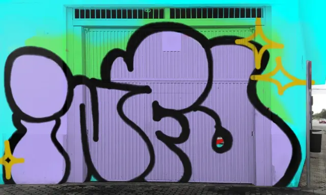 Graffiti artwork by infu