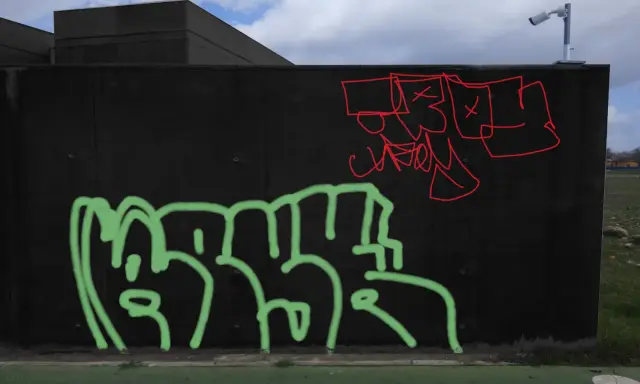 Graffiti artwork by qsk