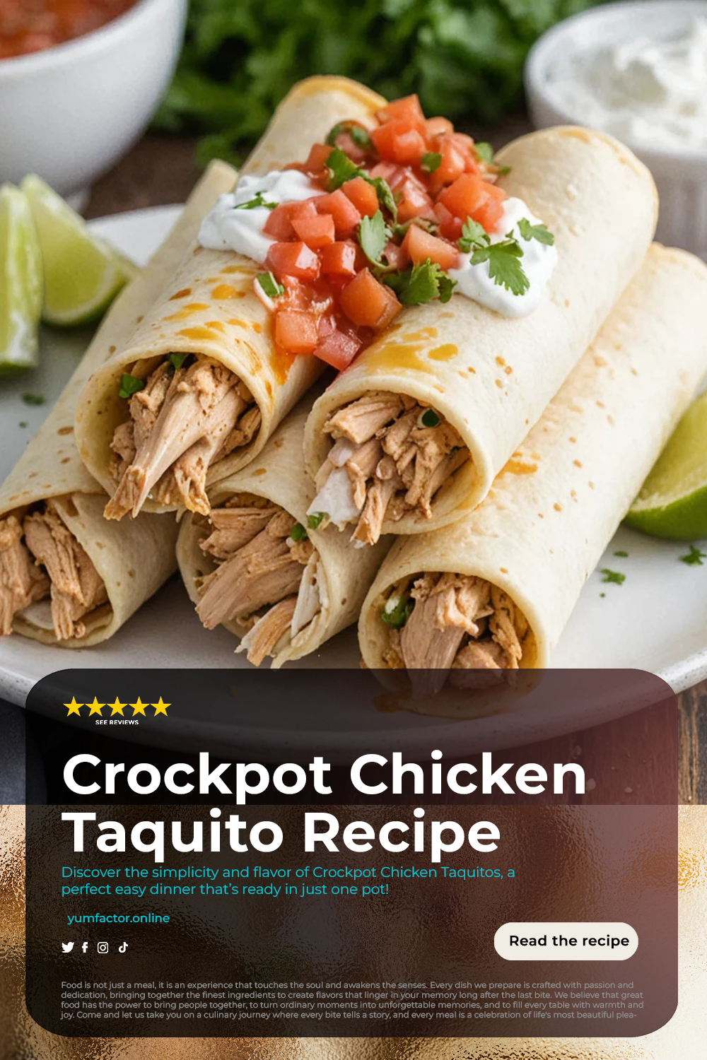Crockpot Chicken Taquito Recipe