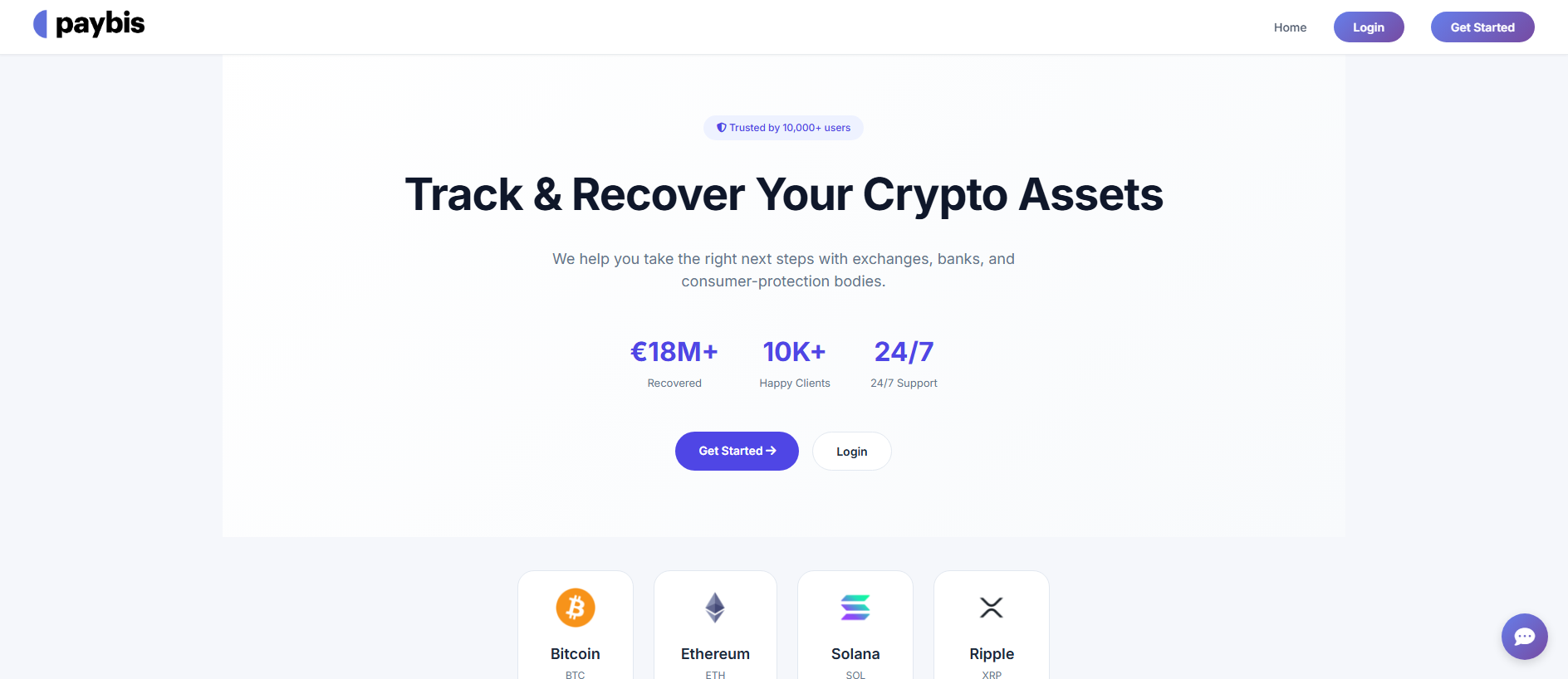 Screenshot of paybis-refunds.com