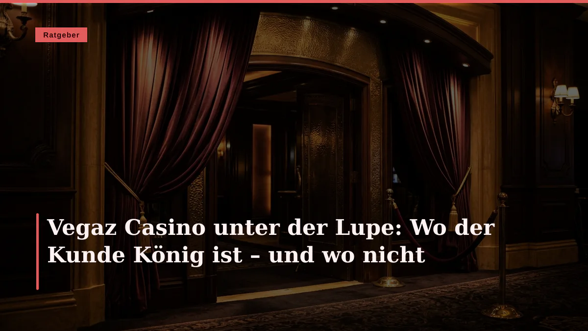 Vegaz Casino unter der Lupe: Wo der Kunde König ist – und wo nicht