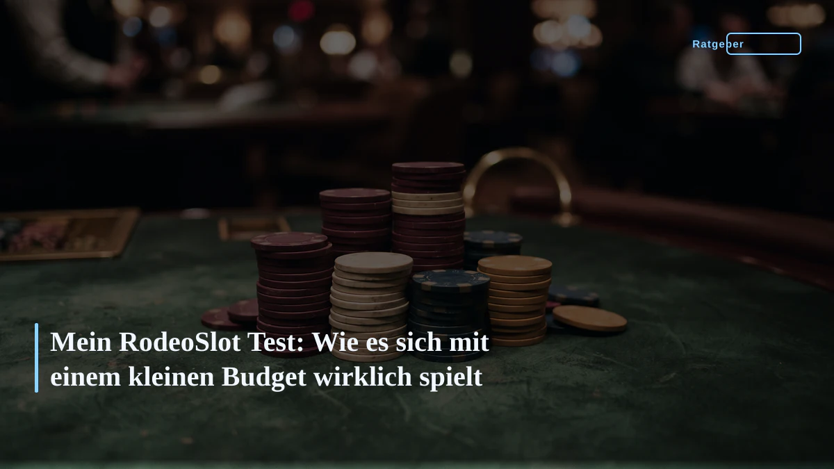 Mein RodeoSlot Test: Wie es sich mit einem kleinen Budget wirklich spielt