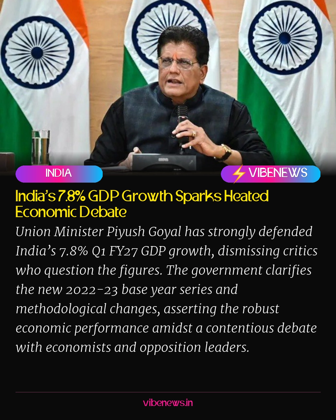 India’s 7.8% GDP Growth Sparks Heated Economic Debate