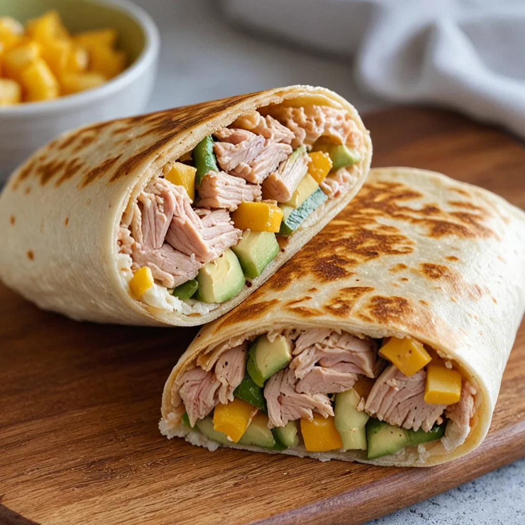 Tuna Melt Wrap Healthier Recipe