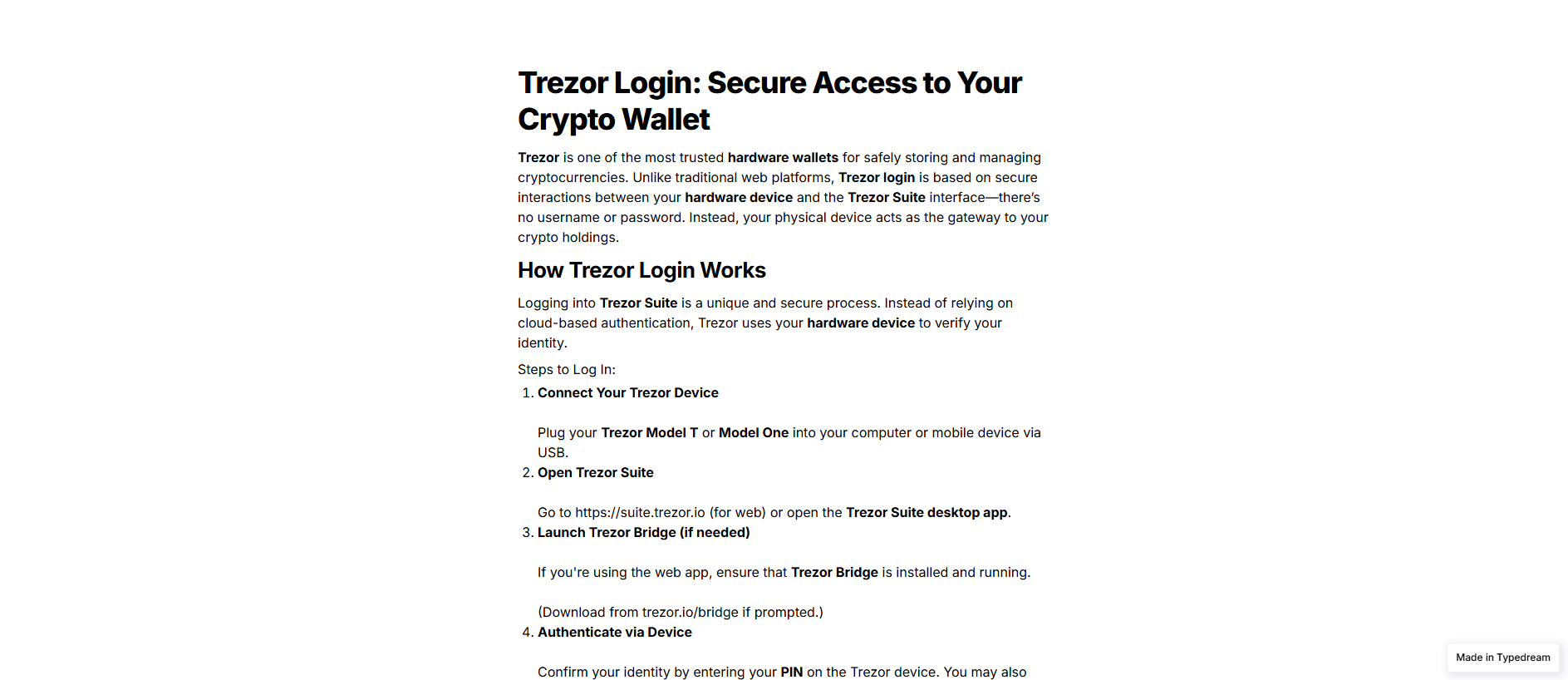 Stored capture of en-t-r-e-z-r-io-login.typedream.app