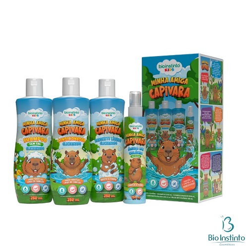 KIT CAB CORPO MINHA AMIGA CAPIVARA 4X1 - BIO INSTINTO