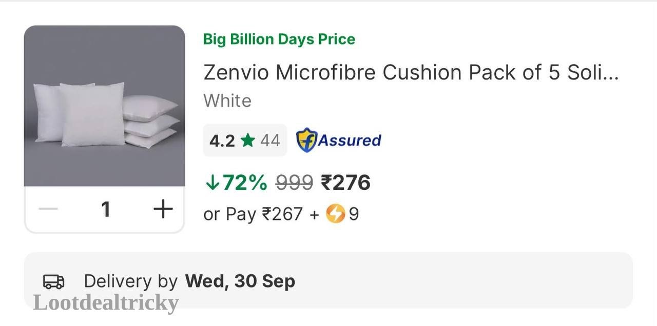 Grab Microfibre Cushion Offer Image