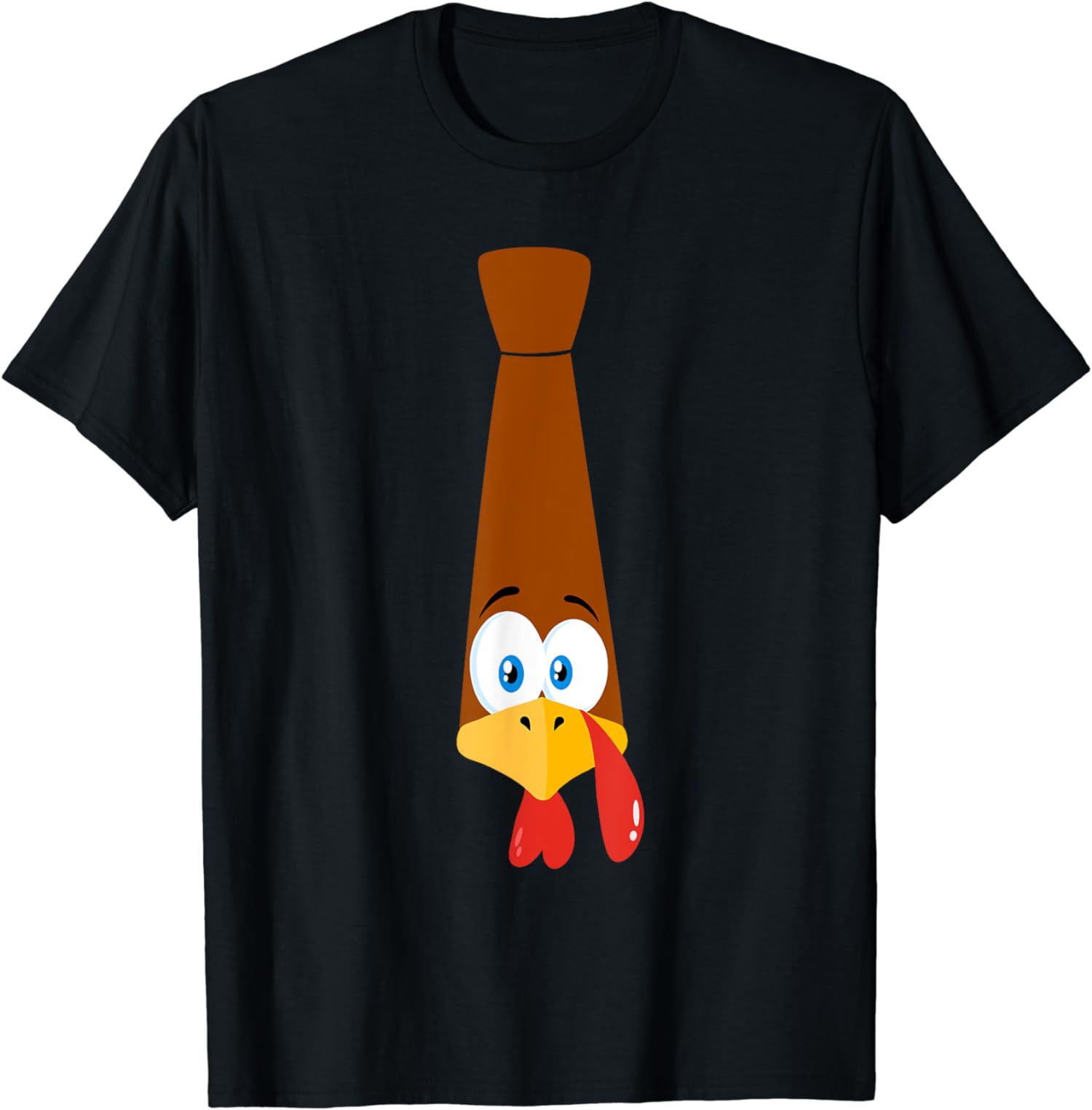 Funny Thanksgiving Tie With Turkey For Family Dinner Unisex T-Shirt