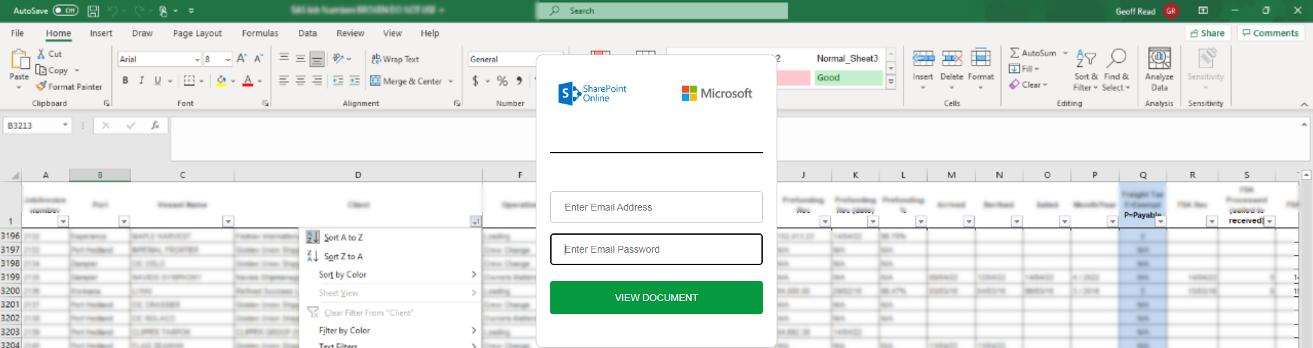 Forensic screenshot of newslogistics.in showing the phishing page layout