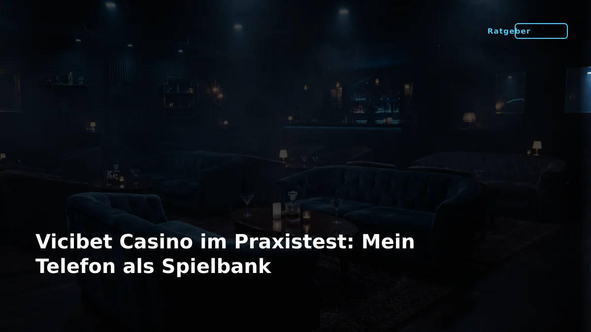 Vicibet Casino im Praxistest: Mein Telefon als Spielbank