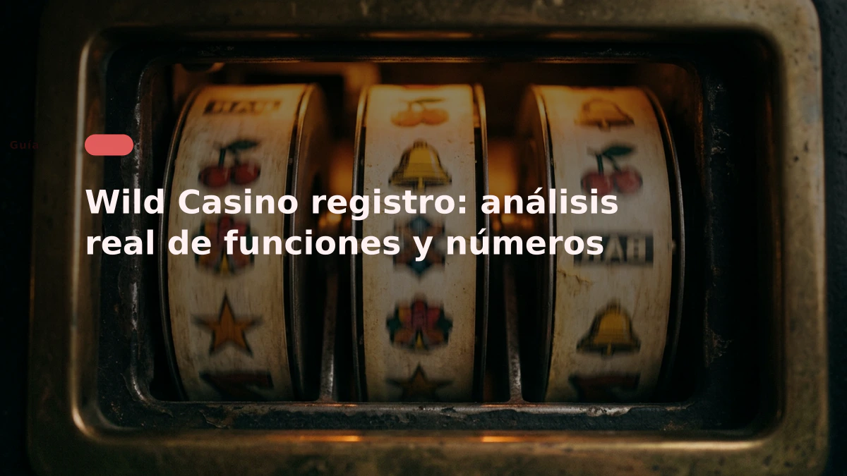 Wild Casino registro: análisis real de funciones y números